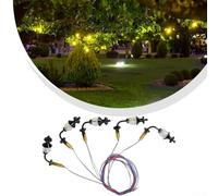 Kit de luz LED compatible con escala O 5 unidades con bases roscadas e iluminación blanca cálida para constructores de diseños