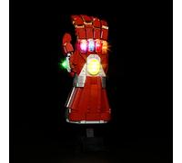 Kit de luz LED compatible con guante Nano Iron Mans, juego de iluminación LED para 76223 Marvel Nano Guante Infinity (sólo iluminación, sin bloque de construcción), versión clásica