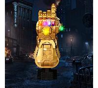 Kit de luz LED compatible con Lego 76191 Marvel Super Heroes Infinity Guante (no modelo), BrickBling Decorations Led Ilumination Set para Thanos Glove Creative Toy Light