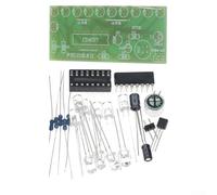 Kit de luz LED de agua que fluye activada por voz DIY con chip CD4017 para enseñanza electrónica y control de sonido interactivo