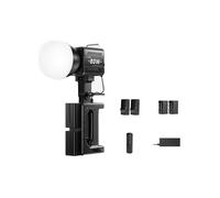 Kit de Luz LED para Cámara COB de 80 W, Luz LED Fotográfica Regulable de 2500-6500 K para Estudio Fotográfico, Película, ENCHUFE UE