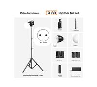 Kit de Luz LED para Cámara COB de 80 W para Exteriores, 2500-6500 K, Regulable para Vídeo, para Estudio Fotográfico, Película, ENCHUFE UE