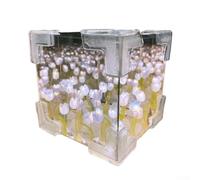 Kit de luz nocturna DIY con materiales plásticos para actividades creativas prácticas infantiles decoración del hogar jardín y proyecto educativo de energía alternativa, 10 x 10 cm