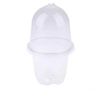 Kit de macetas de vivero de 10 piezas con bandeja de cúpula de humedad para cultivar esquejes y preparar plantas para contenedores más grandes