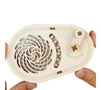 Kit De Madera 3D para | Juguete Educativo Ciencia con Plataforma Giratoria, Construcción De Patrones De DIY para, Niños Y Chicas, Aprendizaje En Domi