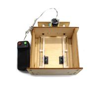 Kit De Madera De La Puerta Del Elevador De Bricolaje, Juguete Educativo De Madera Del Garaje De La Educación Diy Para El Juguete De La Asamblea De La Casa De Los Niños