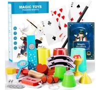 Kit de magia Novaluki para nios: 74 trucos de magia con manual y videos. Set de regalo mgico para magos principiantes de ms de 6 aos. Perfect