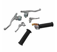 Kit de maneta y palanca de ciclomotor Targa Mini de metal cromado.