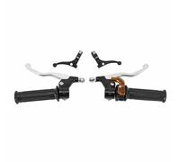 Kit de maneta y palanca para ciclomotor Targa Mini metal-plástico negro-cromo