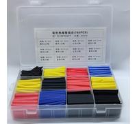 Kit de mangas de tubo termorretráctil con propiedades ignífugas y rendimiento estable en un amplio rango de temperatura (780 piezas)