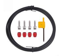 Kit de manguera de aceite de freno de disco hidráulico para bicicleta de 2500 mm con 4 olivas, 4 insertos, 1 llave compatible con SRAM para STEALTH-A-MAJIG, piezas de repuesto, manguera de alta