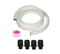 Kit de manguera de bomba de refuerzo de piscina 353020, kit de manguera de limpieza lateral de presión con manguera de PVC reforzada de 6 pies con conectores rápidos y 4 adaptadores