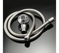 Kit de manguera de champú de salón de belleza de 120 cm para bañera de belleza y sistema de bañera de ducha con construcción acrílica sólida resistente al desgaste sellado plateado negro 7 capas