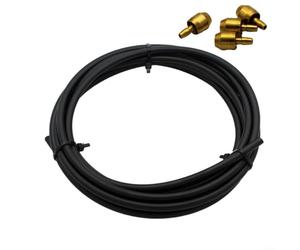 Kit de manguera de freno de 3 metros para Hayes Stroker, Dominion A2/A4, Comp/Pro, de goma, con 4 agujas de aceite, color negro