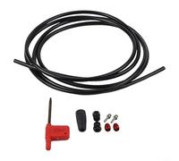 Kit de manguera de freno hidráulico de 2 m para SRAM RED AXS y para bicicletas Force AXS incluyendo llave inglesa, agujas de aceite, cabezales de oliva y tornillos (negro)