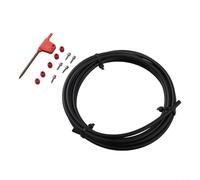 Kit de manguera de freno hidráulico negro de 3000 mm compatible con Sram para Stealth-a-majig, incluyendo cinco inserciones de aceitunas y herramienta T8
