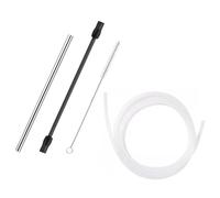 Kit De Manguera De Leche For Cafetera, Compatible Con Siemens，compatible Con Bosch. Incluye Tubo De Repuesto De Acero Inoxidable Con Cepillo De Limpieza.(Set F)