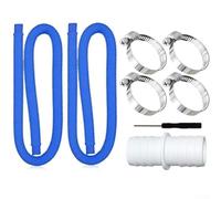 Kit de manguera de piscina de 32 mm con clips de metal, manguera de polietileno flexible a prueba de fugas para bomba de piscina sobre el suelo, filtro de entrada de calentador de estanque de acuario