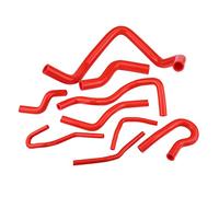 Kit de manguera de radiador de silicona, kit de manguera de refrigerante de radiador automático de silicona para coche 9 piezas para Civic D15 D16 SOHC EG/EK 1992-2000(rojo)