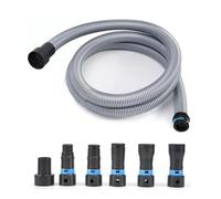 Kit de manguera de recolección de polvo de 1 1/4 pulgadas, 20 pies con 6 conectores rápidos, succión ajustable antiobstrucción para el hogar, taller, de vacío, herramienta