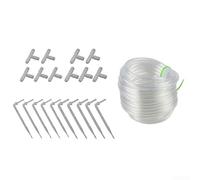 Kit de manguera de riego para pantallas interiores y filas de setos al aire libre con manguera de PVC de 5 m o 10 m con salida consistente (kit de 10 m)