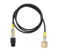 Kit de manguera de soda negra de nylon de alta presión respicable con conector de electroplatación pulida fácil de instalar y utilizar la de suministro de CO2 estable para
