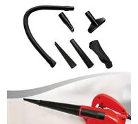 Kit de manguera de soplador con cepillo para polvo y accesorios de boquilla, conjunto de plumero de aire ABS flexible para interior de coche, rejillas de ventilación, persianas y limpieza de patio