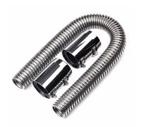 Kit de manguera flexible de refrigerante para radiador de acero inoxidable de 24"" con tapas universales