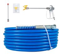 Kit de manguera para pulverizador de pintura sin aire VEVOR de 50 pies 1/4 con articulación 3600 psi y boquilla 517