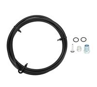 Kit de mangueras de freno de bicicleta DIY con inserciones de conexión coloridas para frenos de disco hidráulicos de bicicleta FORMULA R1 R1R RR1 Oil Disc de 2 m (Negra)