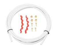 Kit de mangueras de freno y conectores resistentes al calor para discos de freno hidráulicos, apto para aceite mineral y aceite DOT. (Blanca)