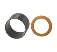 Kit de manguito de cilindro de compresor de aire sin aceite para anillo de pistón de 63,5 x 69 x 24,5 mm, compatible con piezas de bomba de vacío silenciosa de 550 W y 600 W, repuesto de goma negra