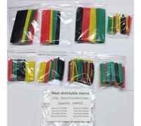 Kit de manguito de tubo termorretráctil de 280 a 580 piezas para aislamiento de reparación de cables y gestión de cables en uso industrial y bricolaje (164 piezas)