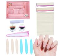Kit de Manicura Japonés,Kit de Uñas en Polvo - Herramientas Versátiles para Fortalecimiento de Uñas en Hogar Niñas Mujeres Belleza Adultos Viaje Moda y Restauración