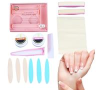Kit de Manicura Japonés Uñas en Polvo ,Herramientas Versátiles para Fortalecimiento Hogar Niñas Mujeres Belleza Adultos Viaje y Restauración