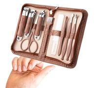 Kit de manicura para mujeres, cortaúñas y herramientas de belleza, 10 kits de herramientas de cuidado, kit de manicura y, kits de cuidado profesional, herramientas de para viajes a