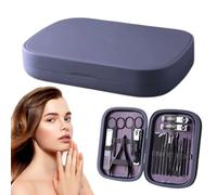 Kit de manicura para tijeras de uñas, acero inoxidable, antióxido, cortaúñas a mano y pie de precisión y tijeras para mujeres, hombres, adultos, adolescentes, mayores, viajes, movimiento profesional
