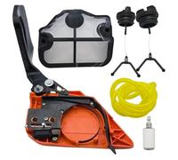Kit de manija de freno de cadena de cubierta lateral de embrague de piñón for motosierra Husq-varna 142 141 137 136 530054802, 544097901