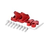 Kit De Manillar Elevador De 22 Mm Para Motocicleta Con Base De Aumento De Altura Y Desplazamiento Hacia Atrás Para Manillar De 22 Mm Moto Manillar Riser(Red)