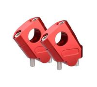 Kit De Manillar Elevador De 22 Mm Para Motocicleta Con Base De Aumento De Altura Y Desplazamiento Hacia Atrás Para Manillar De 22 Mm Moto Manillar Riser(Red)