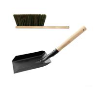 Kit de manipulación de cenizas para chimenea con cepillo raspador y recogedor para una limpieza eficiente después de quemar carbón o pellets de madera