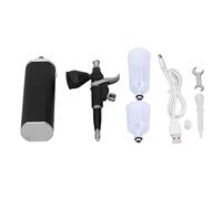 Kit de mano de obra a mano levantada de 30 Pssi kit de aerógrafo automático, función potente, batería de gran capacidad con taza, pintura con cuentagotas compresor boquilla de 0,3 mm, diseño