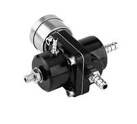 Kit de Manómetro Regulador de Presión de Combustible Universal de Aleación de Aluminio con Manguera 0-140 Psi Ajustable, Válvula de Combustible y Accesorios