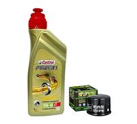 Kit de mantenimiento de 3 litros Castrol Power 1 10W40, filtro de aceite Yamaha T-Max 500 530 Xciting