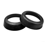 Kit de mantenimiento de cuero para bombas de jarra - Cuero de repuesto y juntas para reparación de pozos de presión manual, 2 cuencos de cuero + 4 sellos, negro