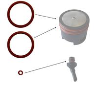 Kit de mantenimiento de juntas tóricas de repuesto para grasa de silicona para Krups EA XP ES y Rowenta Cafeteras automáticas de émbolo de infusión, 4 variaciones (set 29.1 juntas)