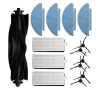 Kit de mantenimiento de robot aspirador para Cecotec para Conga 7490 y para Genesis con almohadillas de fregona, filtros y cepillos laterales para un rendimiento de limpieza prolongado (A)