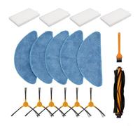 Kit de mantenimiento para aspiradora compatible con robots Honiture con cepillo principal, paños de fregona, cepillos laterales y filtros para una mejor eliminación de suciedad