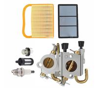 Kit de mantenimiento para carburador, incluye filtro de aire, tubo de combustible, bujía compatible con Stihl TS420 TS410Z TS420Z TS410 cortadora de repuesto para 4238-120-0600 C1Q-S118D