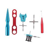 Kit de Mantenimiento para carretes de, Llave de desmontaje para Equipos de | Set de instalación de Carrete de Lanzamiento, para Taller, casa, Concurso Pescadores de Agua Dulce y